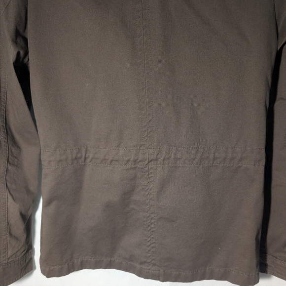 Snobbish Utility Military Jacket Olive Green Full Zip & Button Front Casual Sz S - Picture 7 of 10
